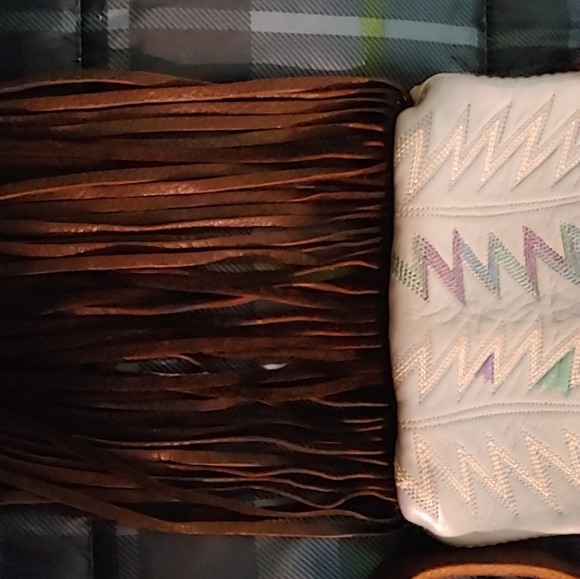 Western Boot HandPainted Accents Leather Purse Bag - Picture 8 of 8